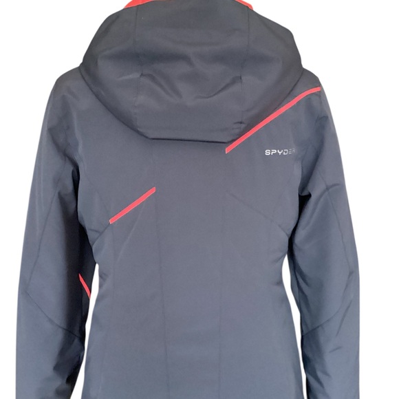 NWOT SPYDER Women’s Slate Blue Jacket with Coral Accents - Picture 4 of 10